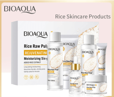 BIOAOUA Rice Essence Hydrating Skincare Set (6 Pieces) - luxebeautybar