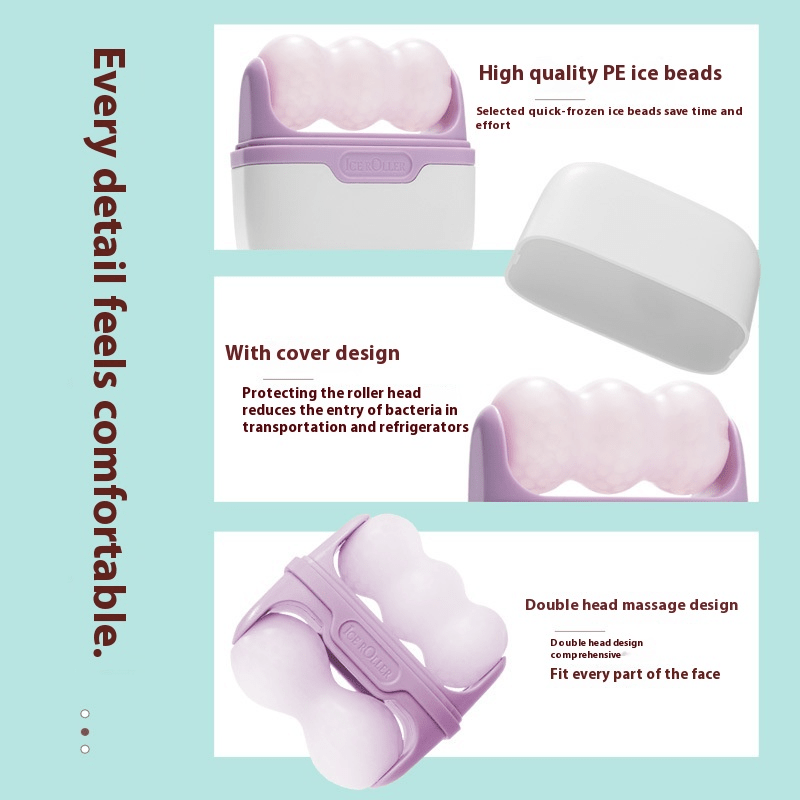 Double - headed Ice Roller Massage Care Cold Therapy Device - luxebeautybar