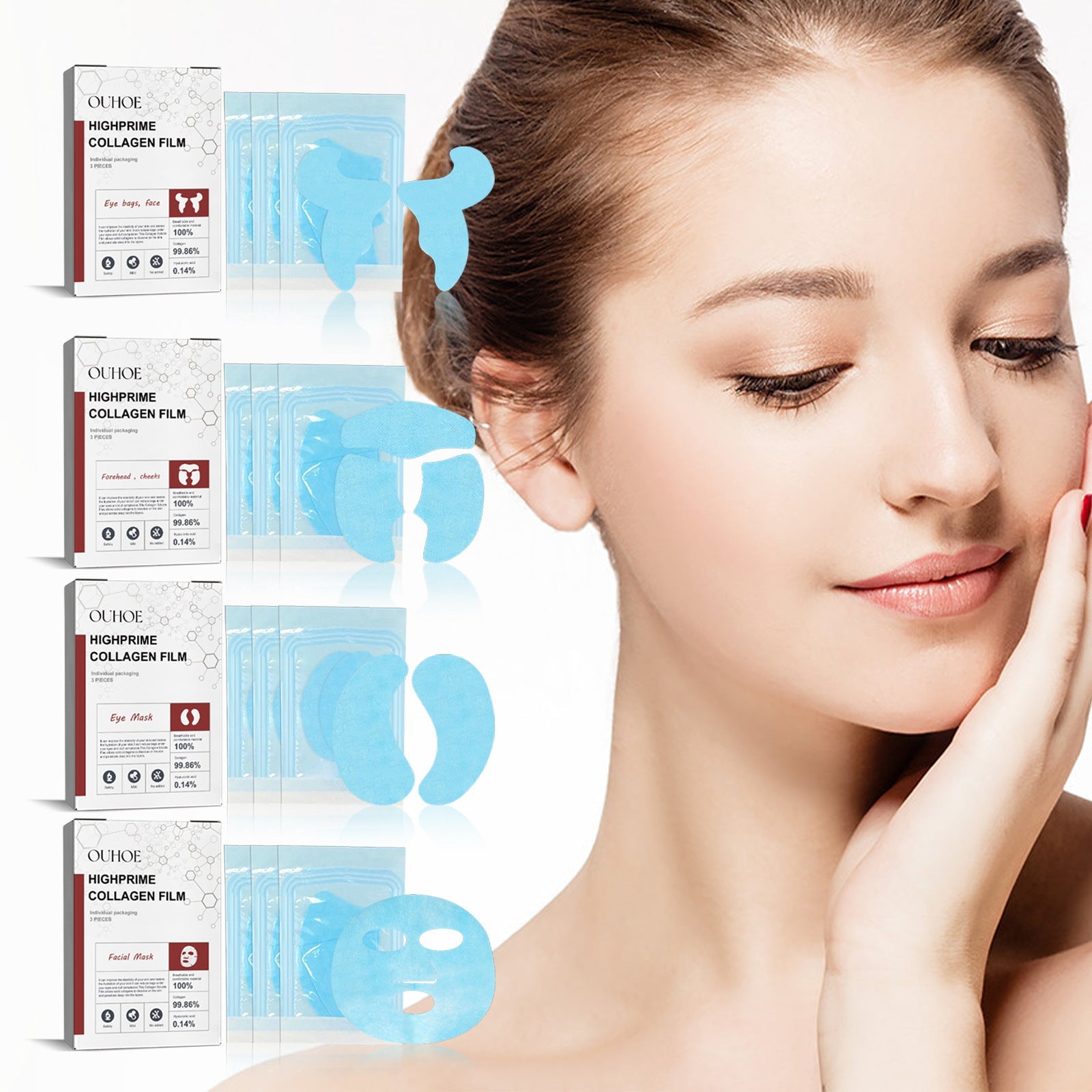 OUHOE Hydrolyzed Collagen Skincare Set for Firm Skin - luxebeautybar